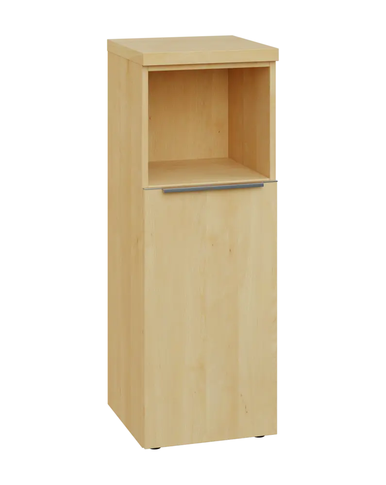 SIN 3 - 4DN kancelářská skříň, 1-dveřová/nika, pravá, 1120x400x400, javor horský